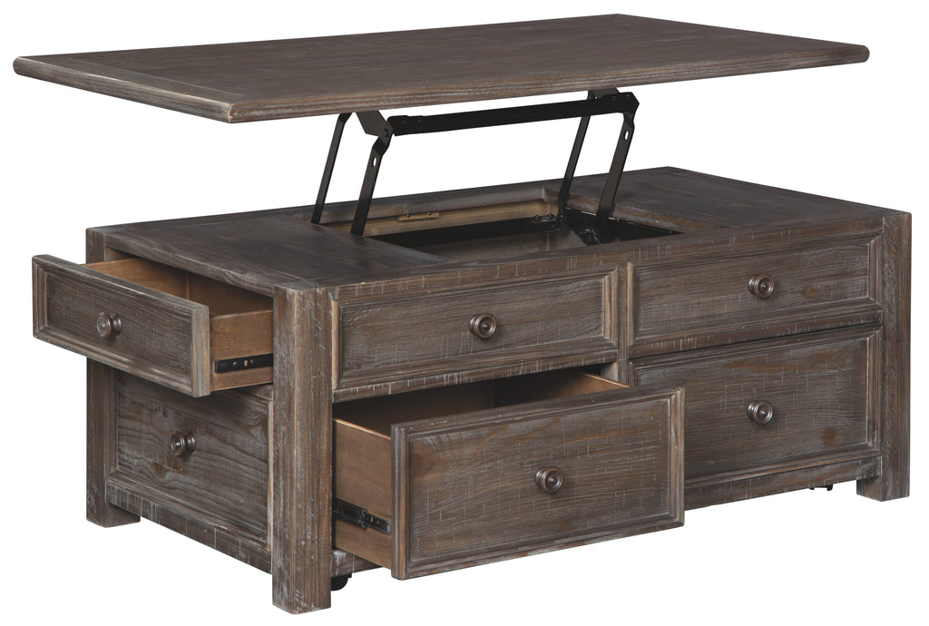 Wyndahl T648-20 Rustic Brown Rect Lift Top Cocktail Table