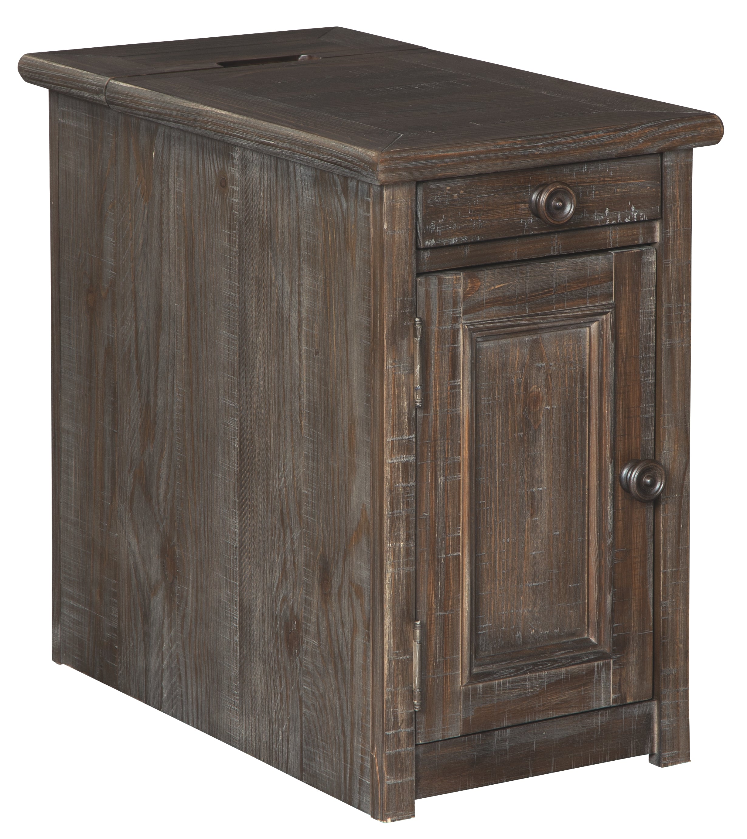 Wyndahl W813-68 Rustic Brown XL TV Stand wFireplace Option