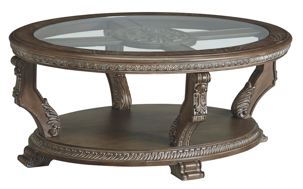 Charmond T713-0 Brown Oval Cocktail Table