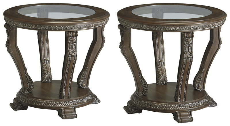 Charmond T713 Brown 2-Piece End Table Set