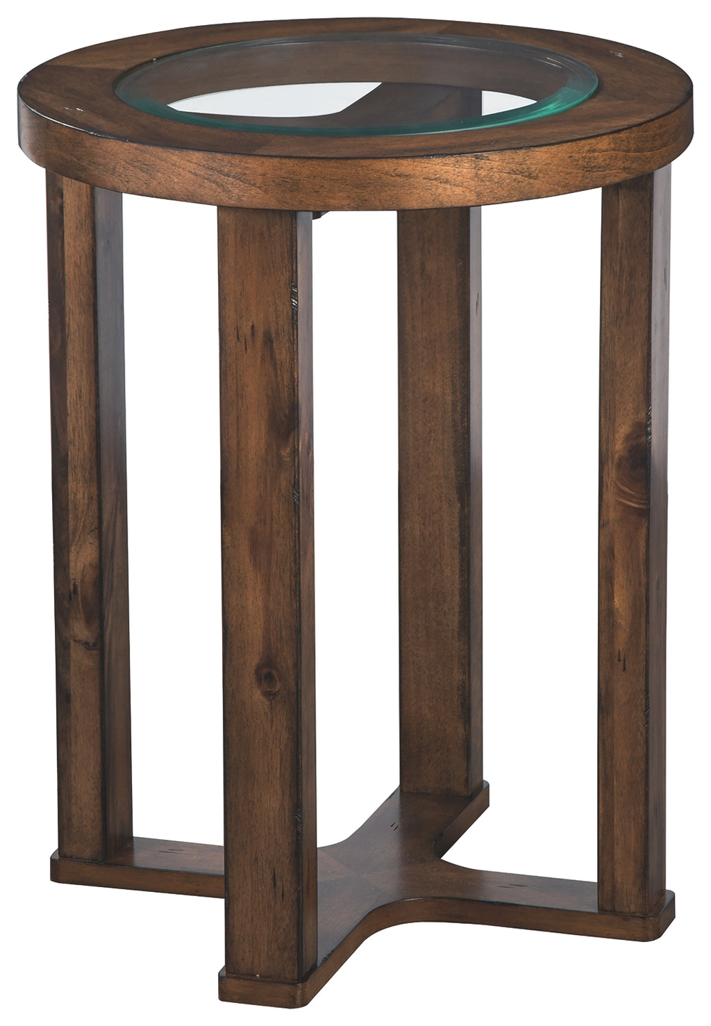 Hannery T725-6 Brown Round End Table