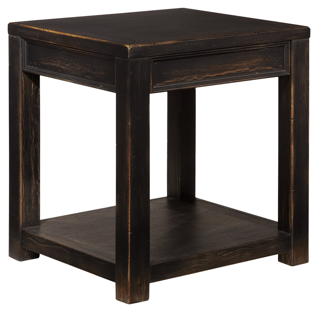 Gavelston T732-2 Black Square End Table