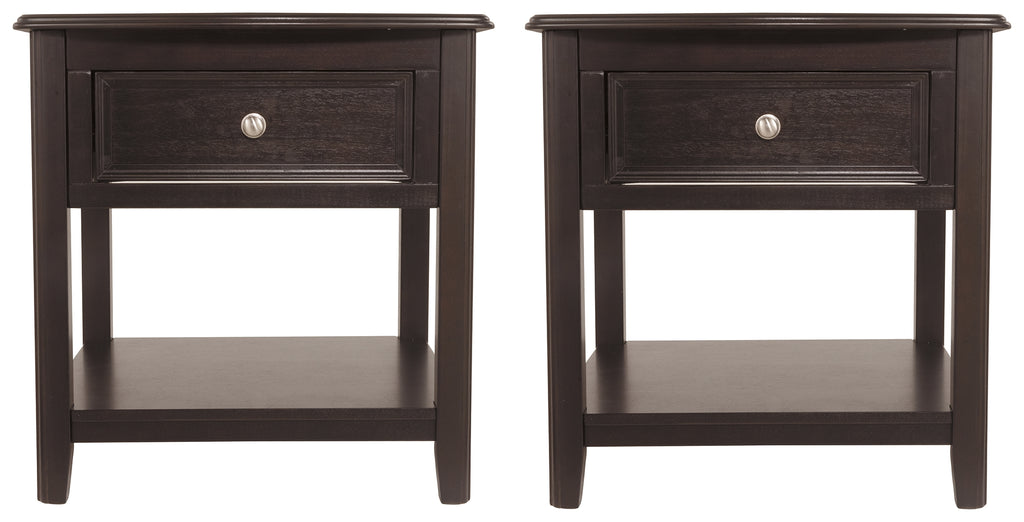 Carlyle T771 Almost Black 2-Piece End Table Set