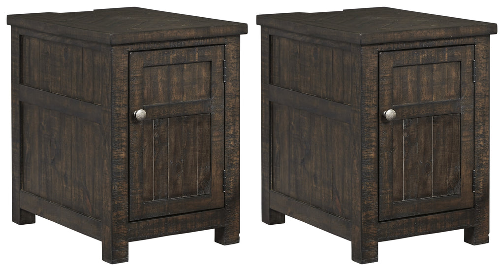 Hillcott T798 Rustic Brown Chairside 2-Piece End Table Set