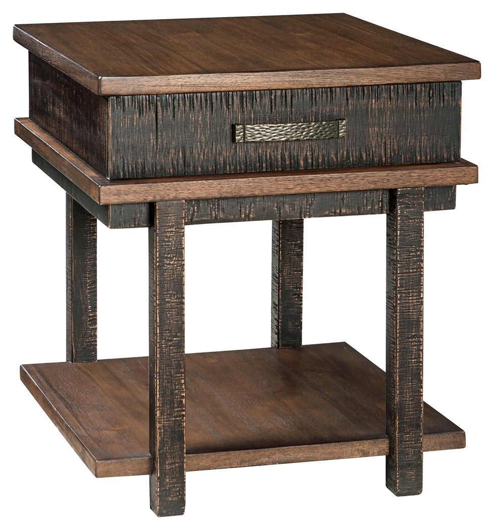 Stanah T892-3 Two-tone Rectangular End Table