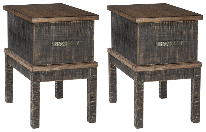Stanah T892 Two-tone Chairside 2-Piece End Table Set