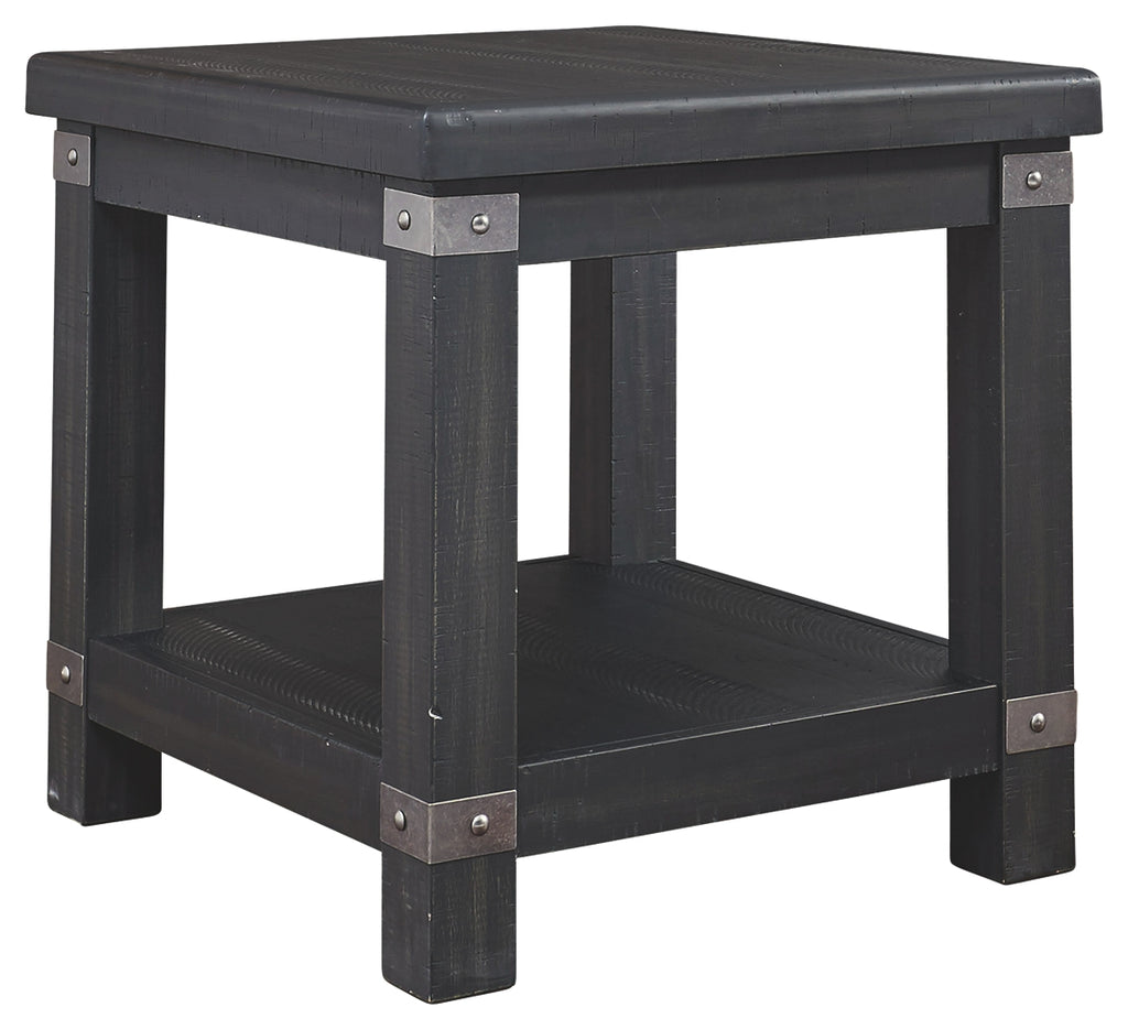 Delmar T902-3 Black Rectangular End Table