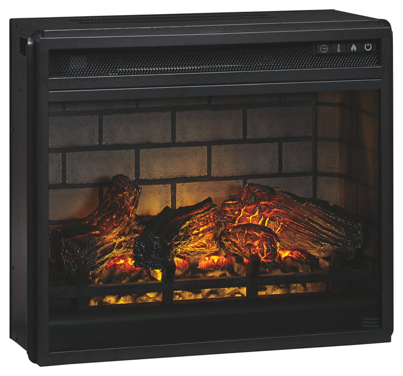 Entertainment Accessories W100-101 Black Fireplace Insert Infrared