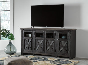 Tyler Creek W736-68 BlackGray Extra Large TV Stand